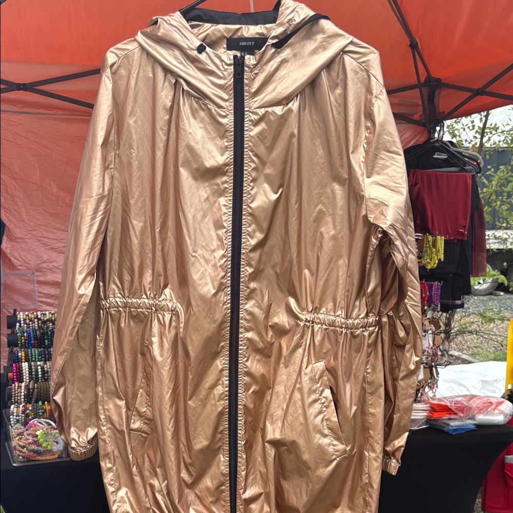 Gold Women's Hooded Jacket